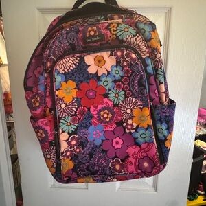 Vera Bradley Pink and Blue Floral Backpack